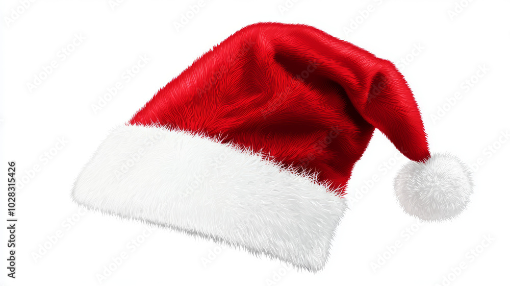 Clipart of a Christmas Santa hat. A festive element for the holiday season. Vector illustration in a flat style.
Clipart of a Christmas Santa hat. A festive element for the holiday season. Vector illustration in a flat style.