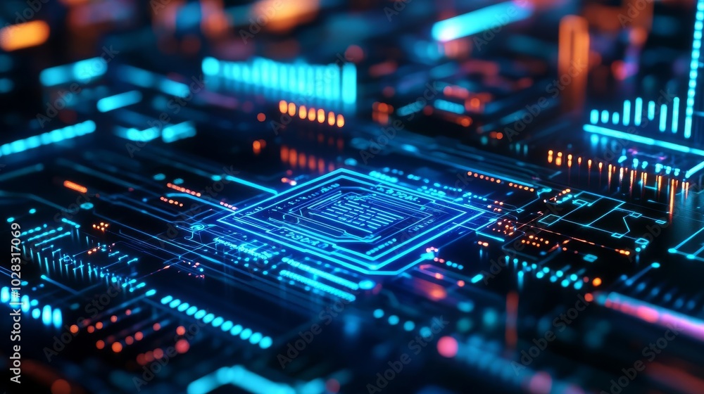 Holographic crypto system, blue digital glow, high-tech urban backdrop, futuristic finance Holographic crypto system, blue digital glow, high-tech urban backdrop, futuristic finance