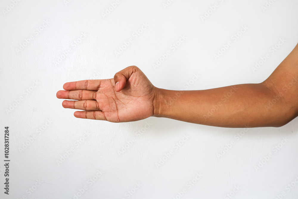 hand with a gun gesture hand with a gun gesture