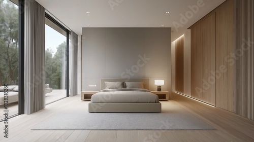 Modern Minimalist Bedroom with Natural Light