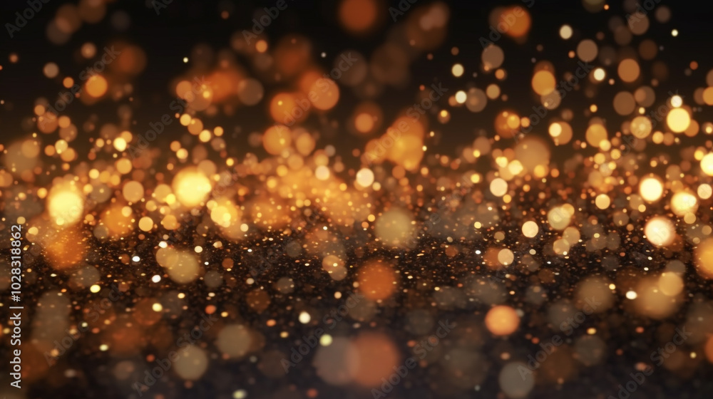 Golden particles dance in a magical display gold sparkle stars burst against a black backdrop, creating a mesmerizing bokeh glitter explosion Golden particles dance in a magical display gold sparkle stars burst against a black backdrop, creating a mesmerizing bokeh glitter explosion