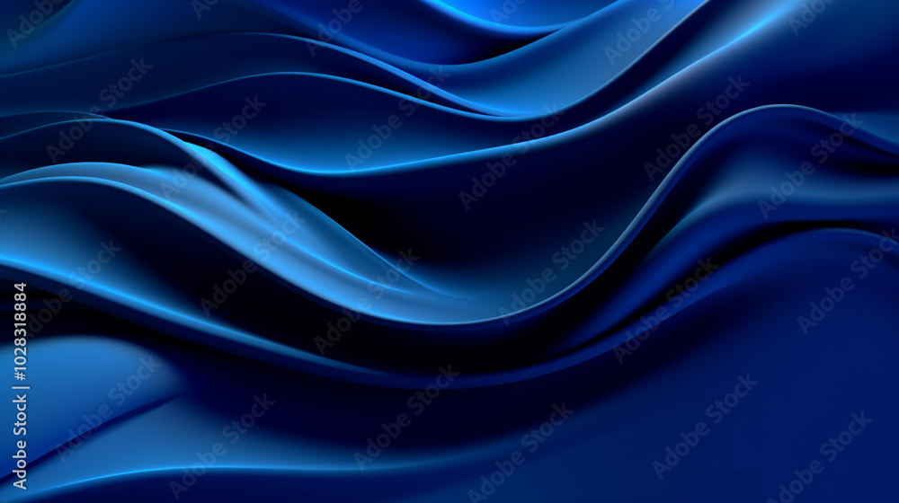 Abstract gold light lines on blue background  Abstract luxury golden lines curved overlapping on dark blue background. premium black and gold geometric background