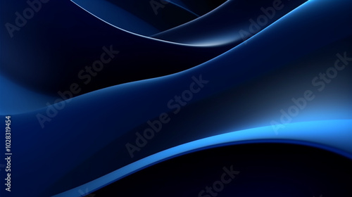 Futuristic abstract background with flowing shapes. vibrant abstract waves in blue and red tones gracefully flowing against a dark background creating a dynamic visual effect
