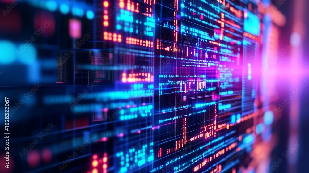 Blockchain disruption, hologram web, vibrant neon tones, futuristic tech scene Blockchain disruption, hologram web, vibrant neon tones, futuristic tech scene