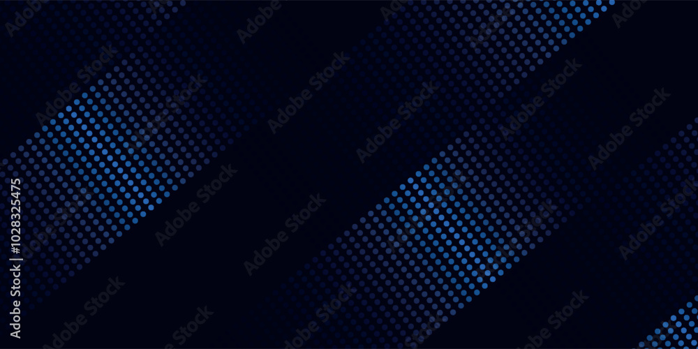 Obraz premium Dot white blue wave light screen gradient texture background. Abstract technology big data digital background.vector illustration