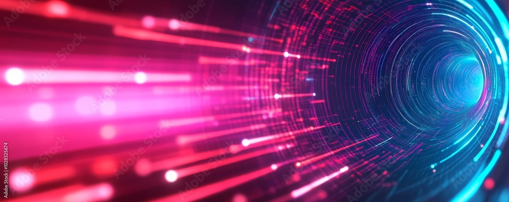 Blockchain disruption, virtual hologram, vibrant neon, futuristic tech elements Blockchain disruption, virtual hologram, vibrant neon, futuristic tech elements