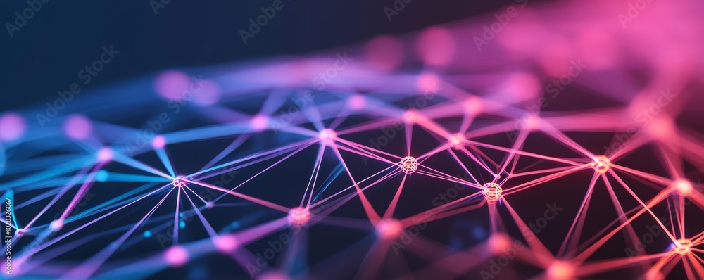 Blockchain evolution, holographic networks, neon cyber patterns, futuristic design Blockchain evolution, holographic networks, neon cyber patterns, futuristic design