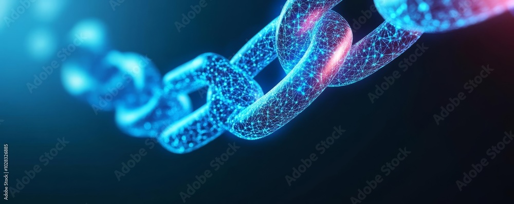 Blockchain innovation, hologram threads, digital nodes, neon blue highlights Blockchain innovation, hologram threads, digital nodes, neon blue highlights