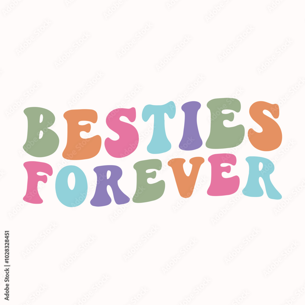 besties forever retro t shirt design vector sublimation besties forever retro t shirt design vector sublimation