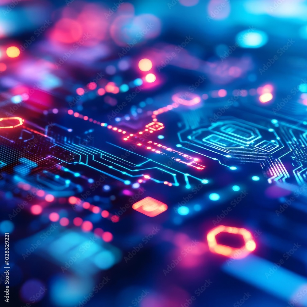 Blockchain-driven tech, hologram patterns, futuristic blue tones, vibrant scene Blockchain-driven tech, hologram patterns, futuristic blue tones, vibrant scene