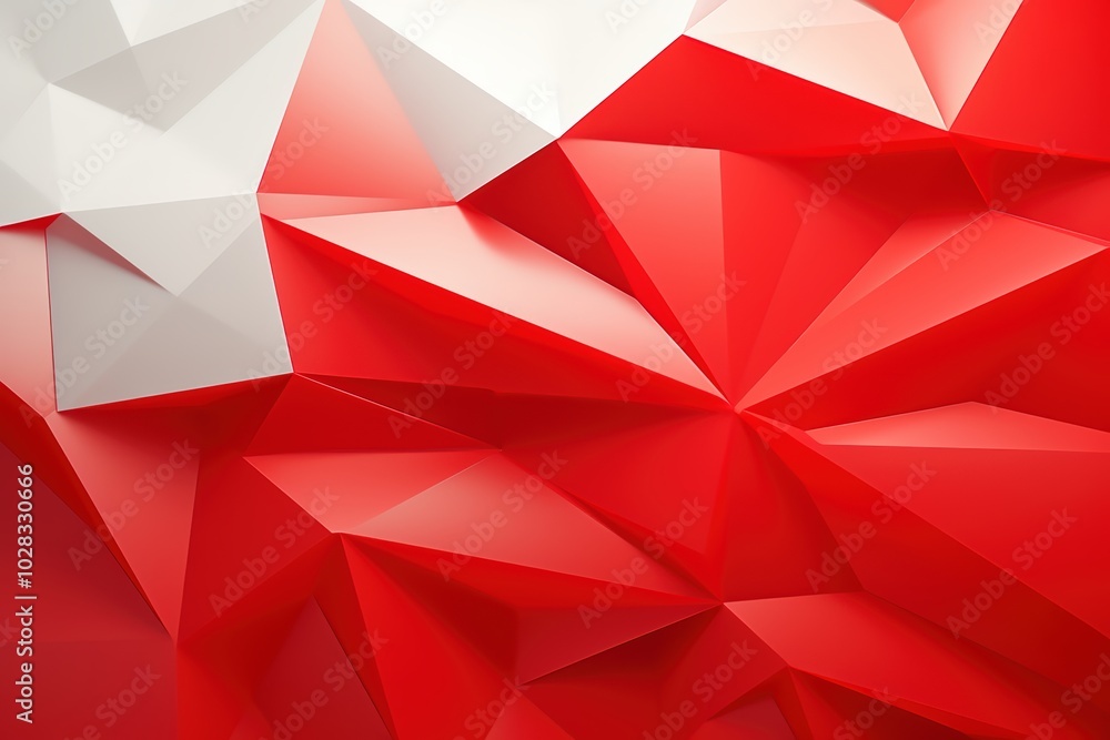 Abstract red polygonal background with geometric shapes, modern and minimalist design Abstract red polygonal background with geometric shapes, modern and minimalist design