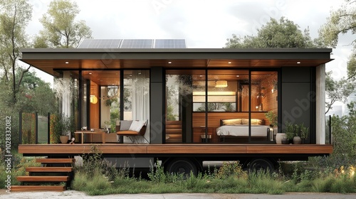 Sleek and Flexible Modern Tiny House Blueprint for Efficient Living