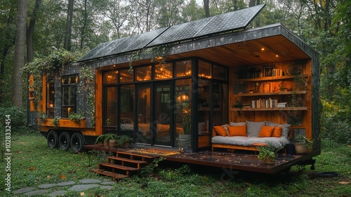 Sustainable Tiny House Layout with Movable Foundation for Eco-Friendly Living