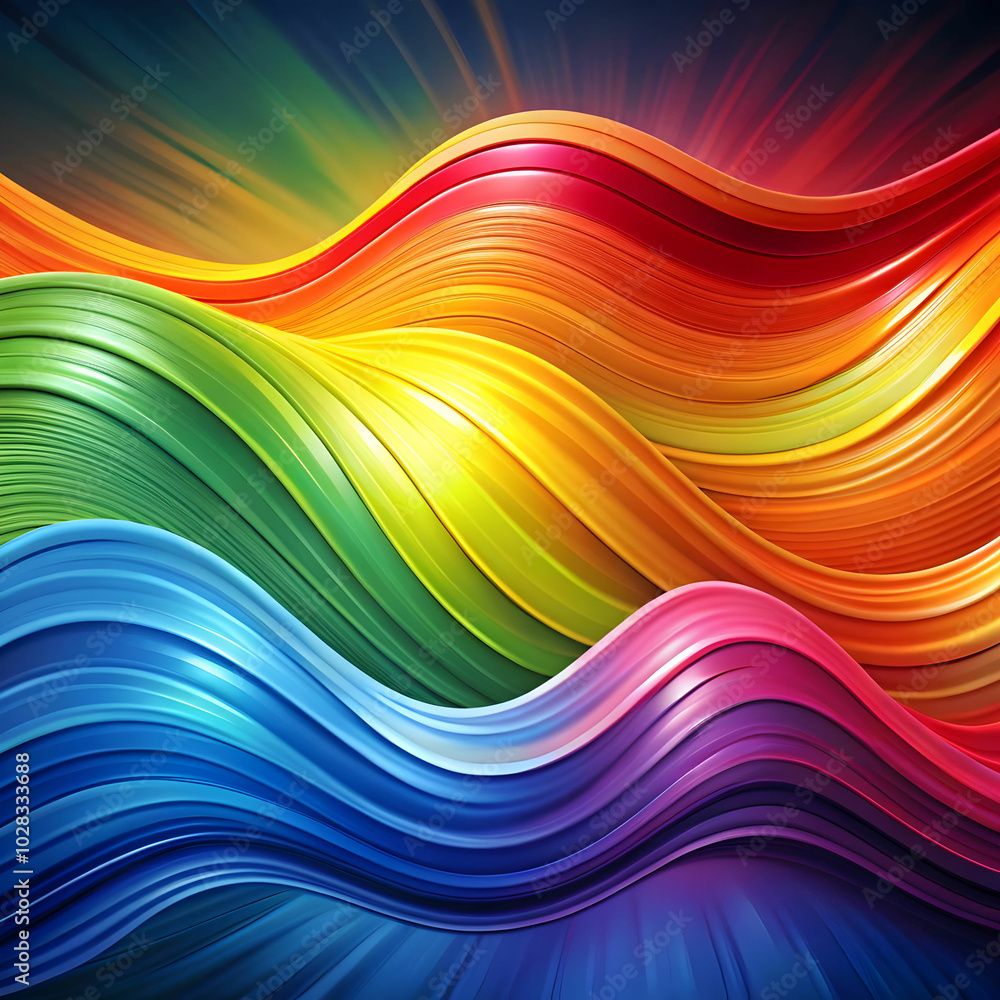 Obraz premium abstract background with colorful waves
