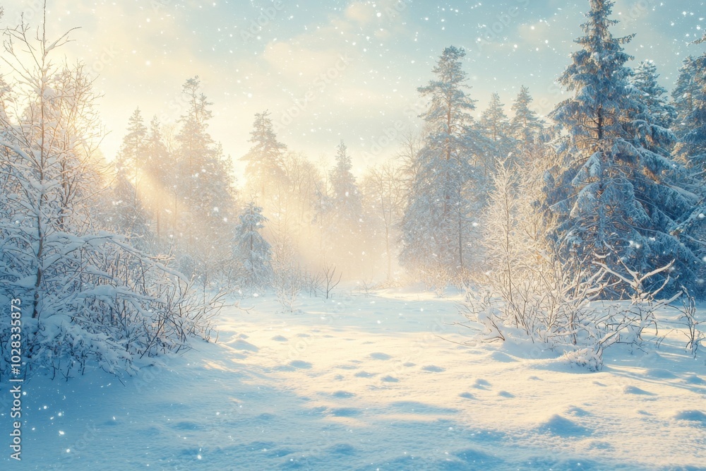 Winter season background full of white snow falling Winter season background full of white snow falling