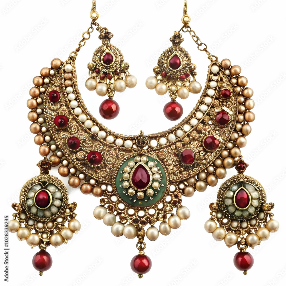 demand antique based necklace tikka pair of demand antique based necklace tikka pair of