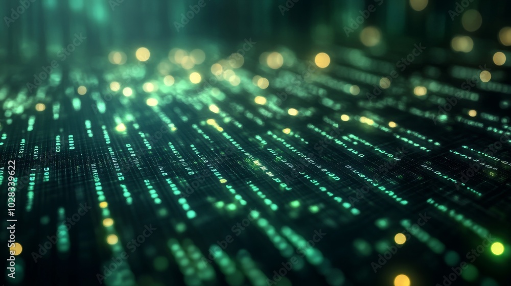 Green Binary Data Software Programming Code Background for Digital Technology Concept Green Binary Data Software Programming Code Background for Digital Technology Concept