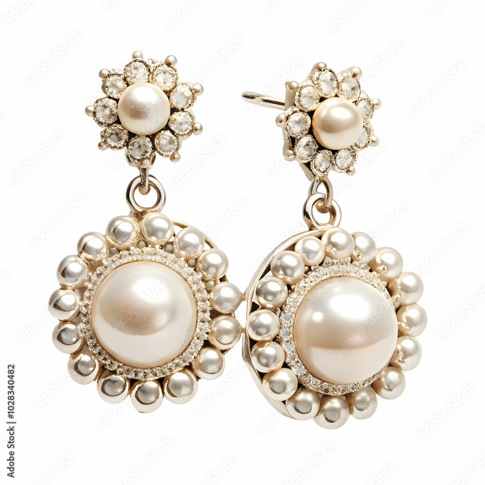 ear ring image on white background ear ring image on white background