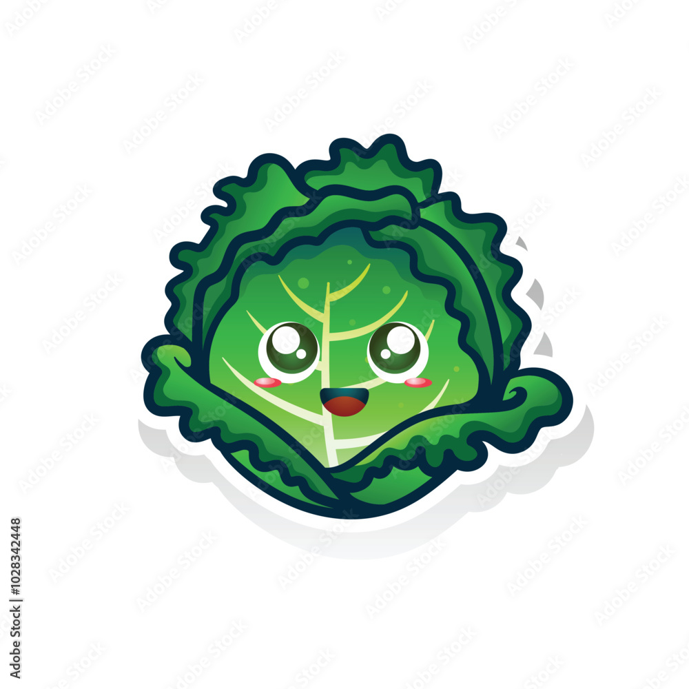 cabbage cute illustration cabbage cute illustration