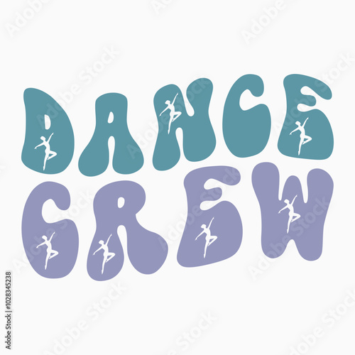 Dance crew SVG retro t shirt design sublimation