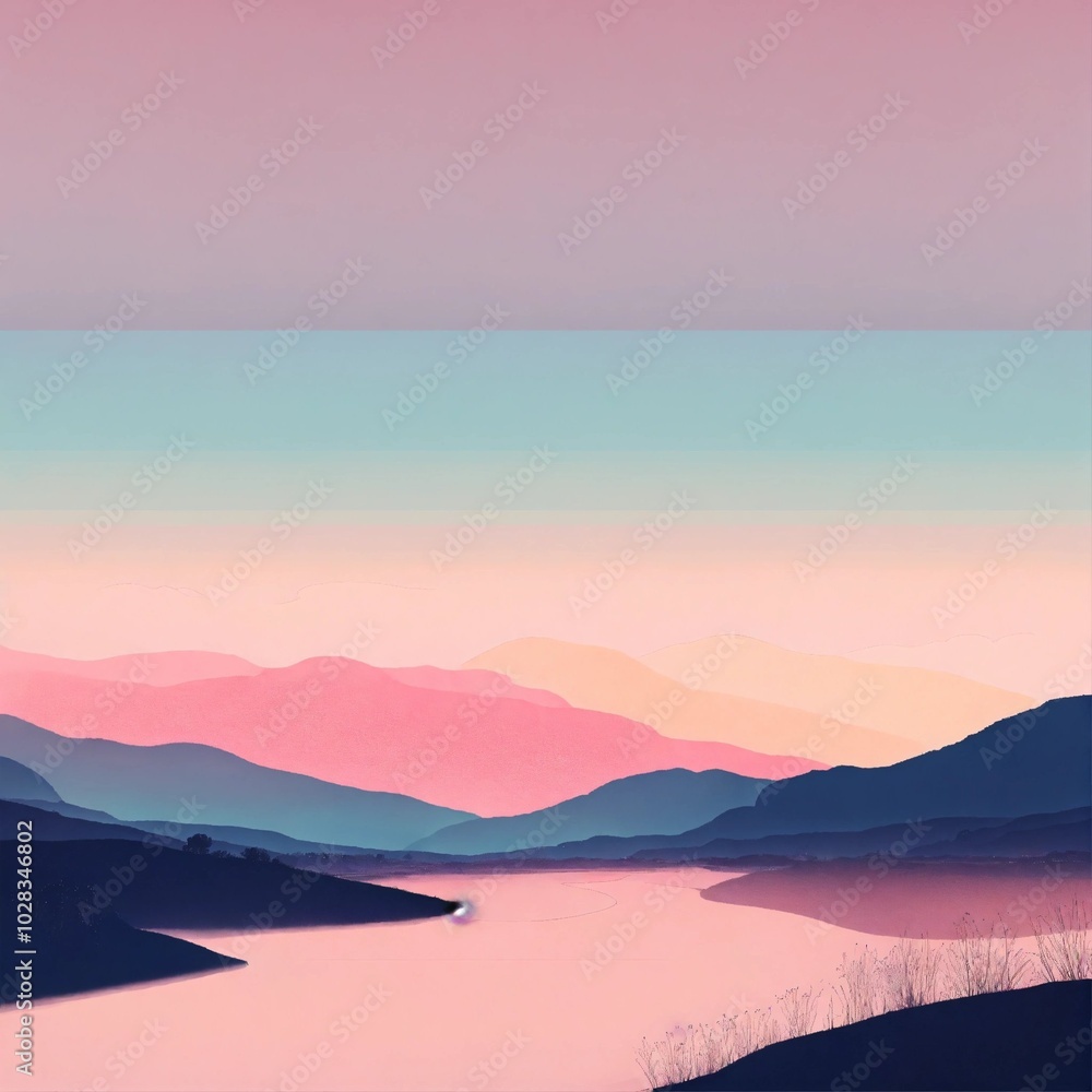 Landscape in the mountains, AI generated
Landscape in the mountains, AI generated