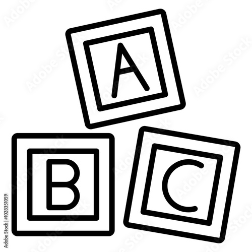 ABC Blocks Icon