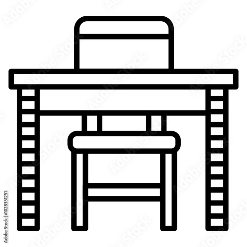School Desk Icon