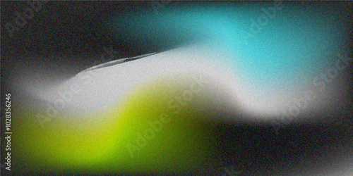 Colorful Gradient grainy noise texture background. Wave granny banner, poster, wallpaper background.