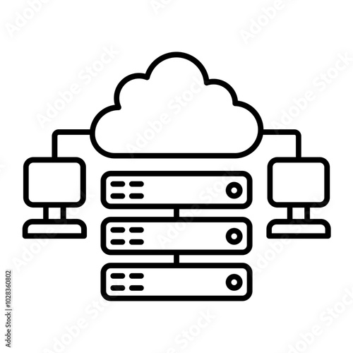 computing outline icon