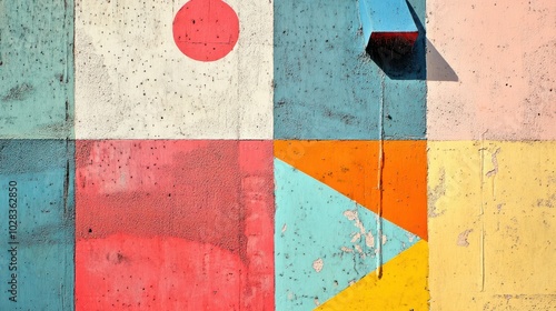 colorful mid century texture photo