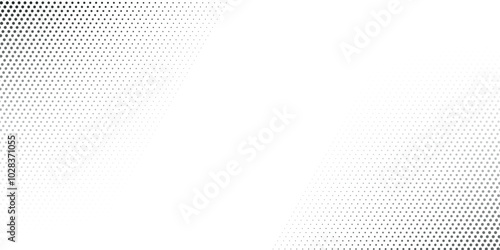 Wallpaper Mural Dotted gradient halftone background. Horizontal seamless dots pattern in pop art style. Abstract modern stylish texture. Vector Torontodigital.ca