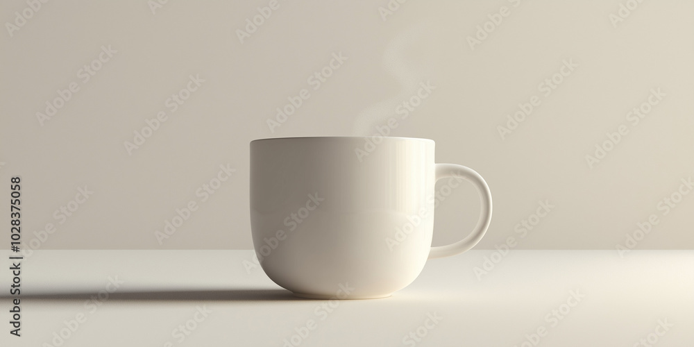 white cup of coffee on white background white cup of coffee on white background