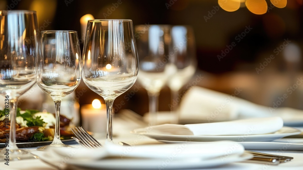 Elegant Table Setting for a Fine Dining Experience Elegant Table Setting for a Fine Dining Experience