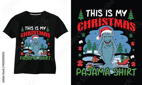 THIS IS MY CHRISTMAS PAJAMA SHIRT T SHIRT DESIGN