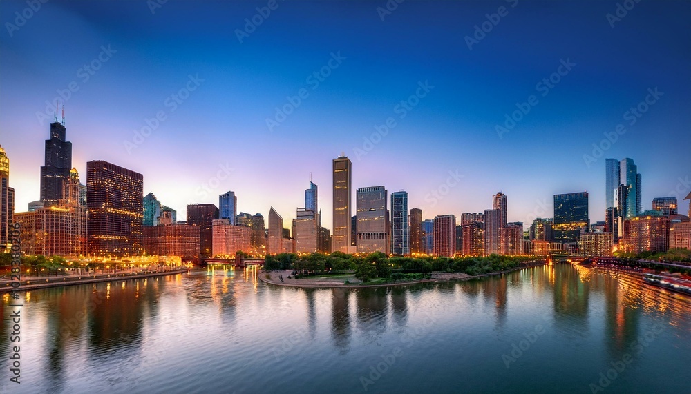 A mesmerizing cityscape bathed in the warm glow of the setting sun. A mesmerizing cityscape bathed in the warm glow of the setting sun.