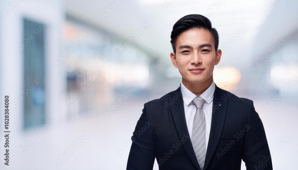 Confident Young Man in Formal Attire Confident Young Man in Formal Attire