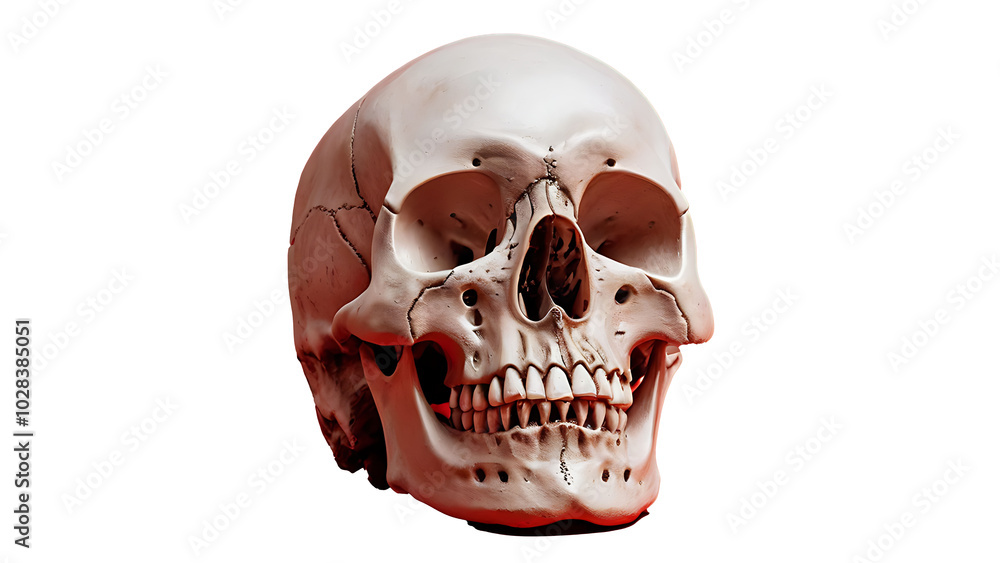 Obraz premium human skull isolated 