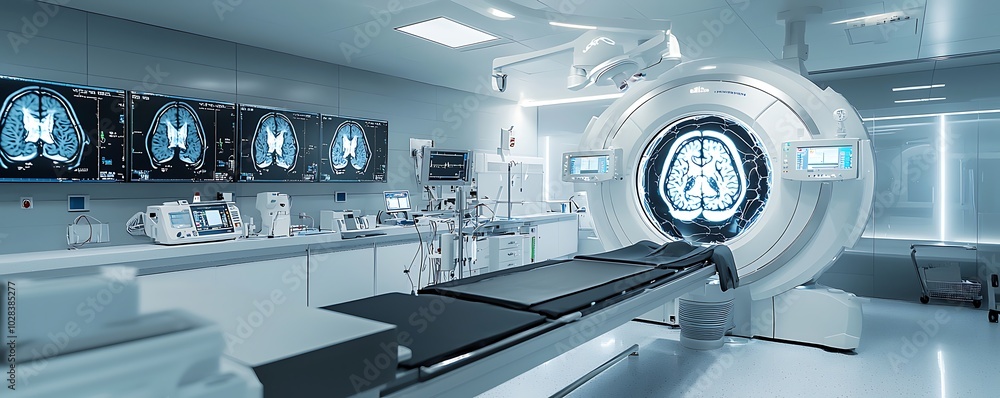 Up-to-date neuroimaging tools showcased in a hospital's clinical laboratory. Up-to-date neuroimaging tools showcased in a hospital's clinical laboratory.