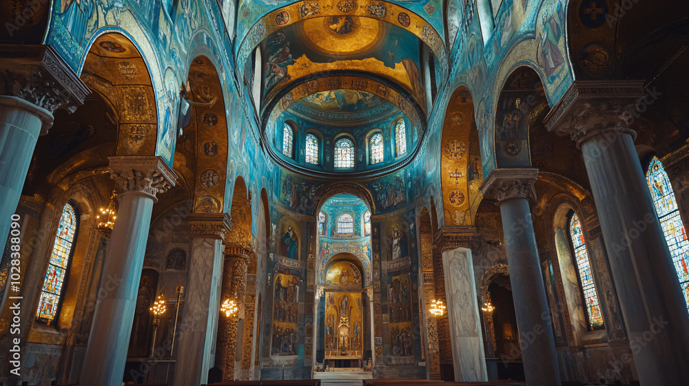 Fototapeta premium A cathedral with stunning mosaics