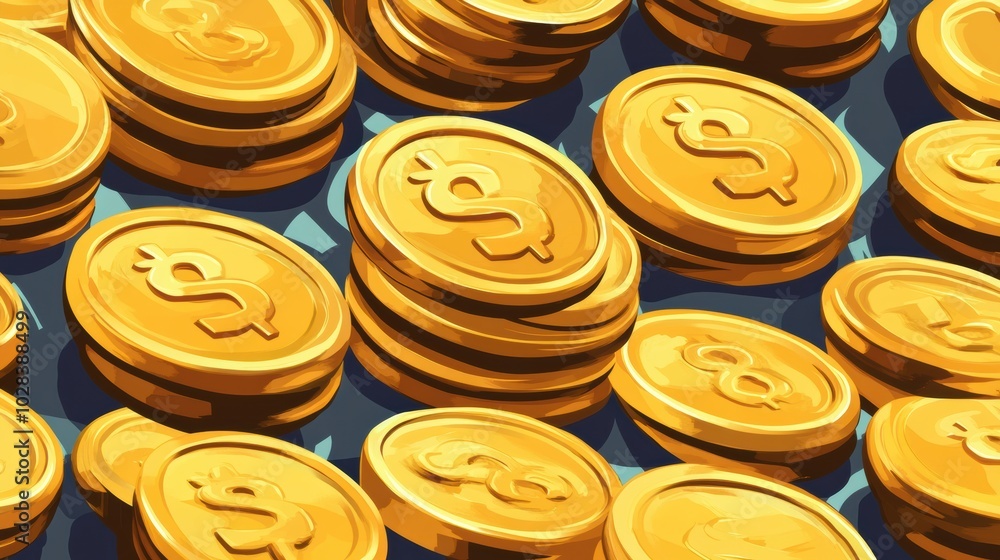 Money coin pattern background Money coin pattern background