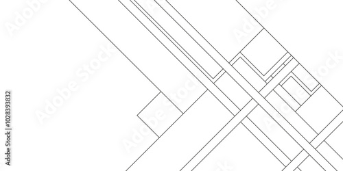Design random lines black on white background with geometric pattern, Pattern of Simple geometric design vector background, Geometric pattern of civil engineering design background.