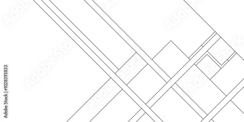 Design random lines black on white background with geometric pattern, Pattern of Simple geometric design vector background, Geometric pattern of civil engineering design background.