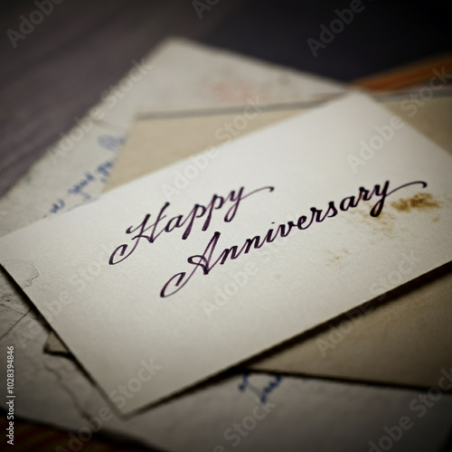 Vintage Happy Anniversary C...