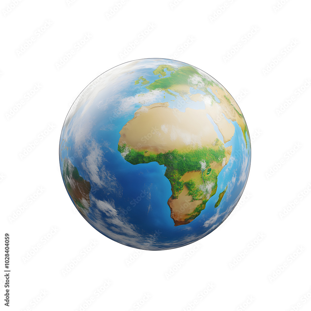 Earth globe 3d icon cartoon style floating on transparency background PNG Earth globe 3d icon cartoon style floating on transparency background PNG