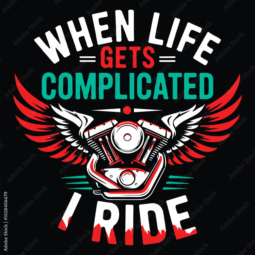 Obraz premium Unique Motorcycle T-Shirt Designs: Ride in Style.