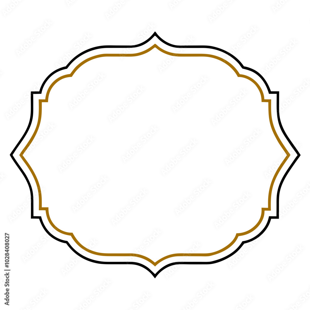 Luxury Gold Border Design for Invitations and Certificates Luxury Gold Border Design for Invitations and Certificates