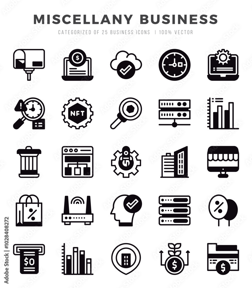 Miscellany Business icons Pack. Lineal Filled icons set. Miscellany Business collection set. Miscellany Business icons Pack. Lineal Filled icons set. Miscellany Business collection set.