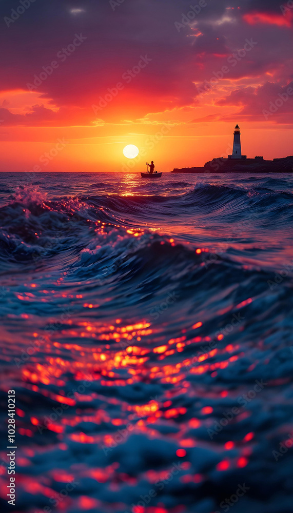 Smartphone wallpaper sunset over the sea Smartphone wallpaper sunset over the sea