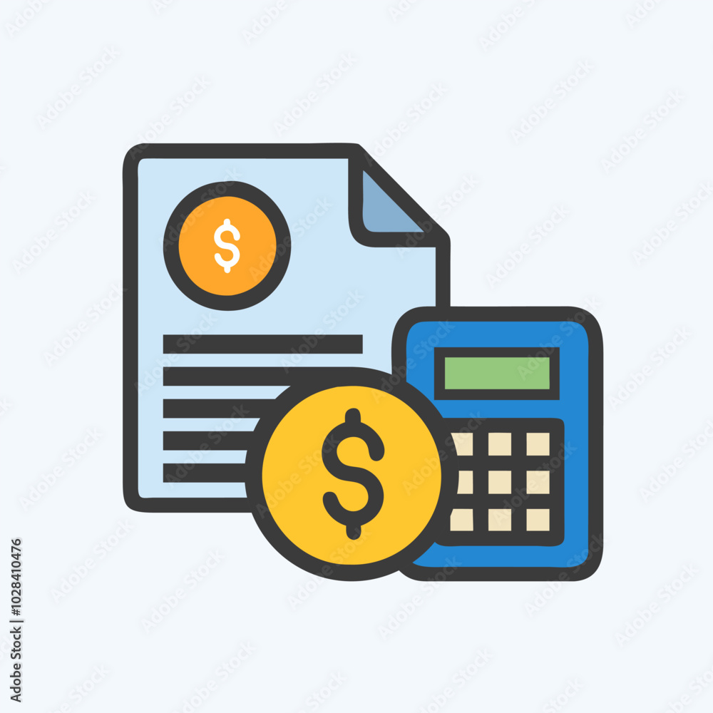 Budget icon vector art image. Budget icon vector art image.