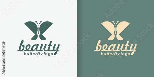 creative beautiful butterfly logo design, butterfly illustration logo